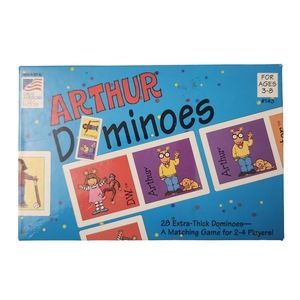 Arthurs Dominoes 28ct Vintage 1998 USA Made Ages 3-8 American Puzzle